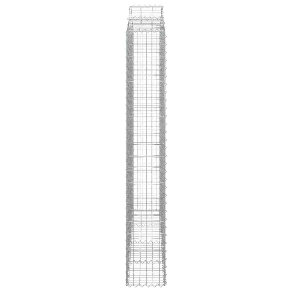 Schanskorf gewelfd 200x30x200/220 cm gegalvaniseerd ijzer is nu te koop bij PeponiXL, paradijselijk wonen!