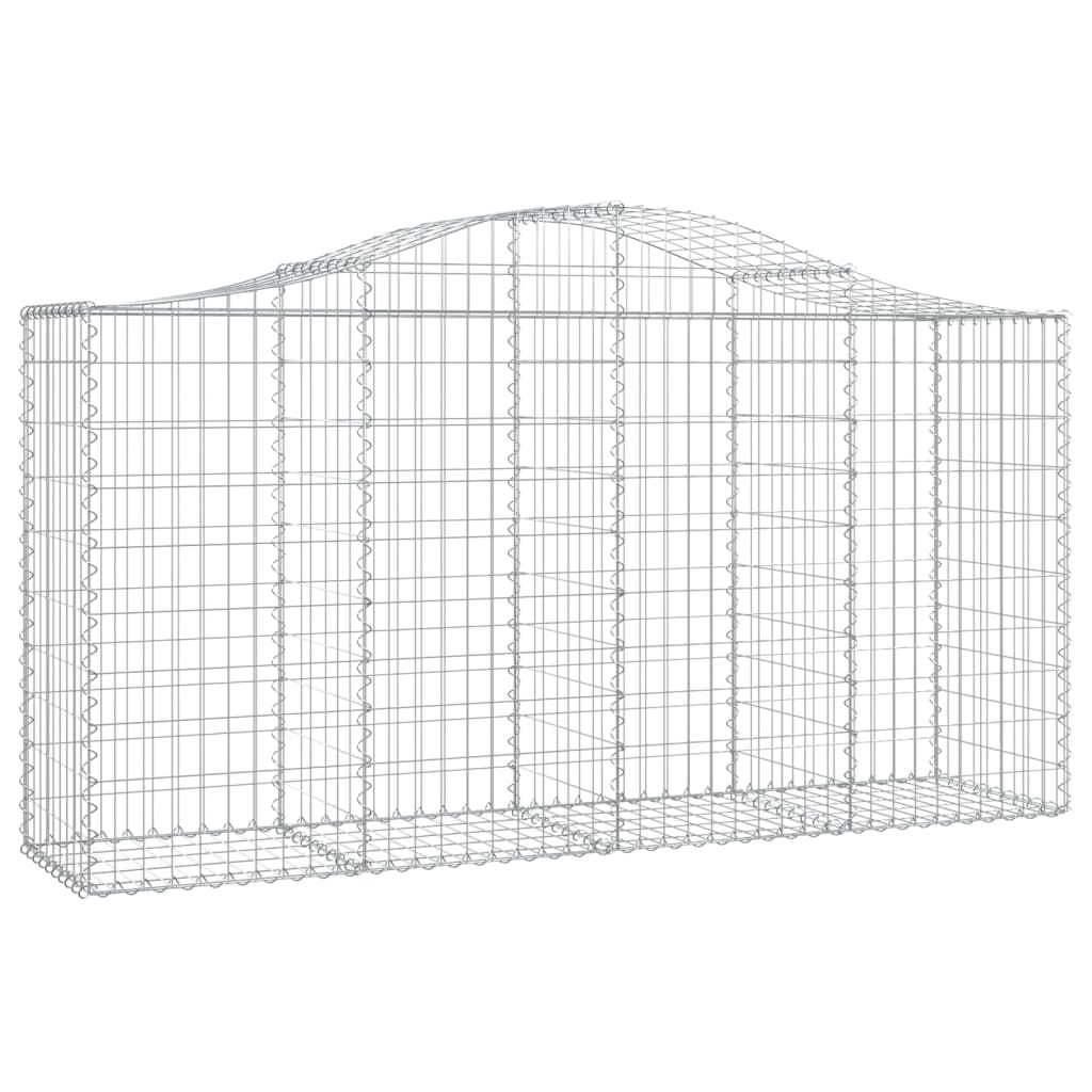 Schanskorf gewelfd 200x50x100/120 cm gegalvaniseerd ijzer is nu te koop bij PeponiXL, paradijselijk wonen!
