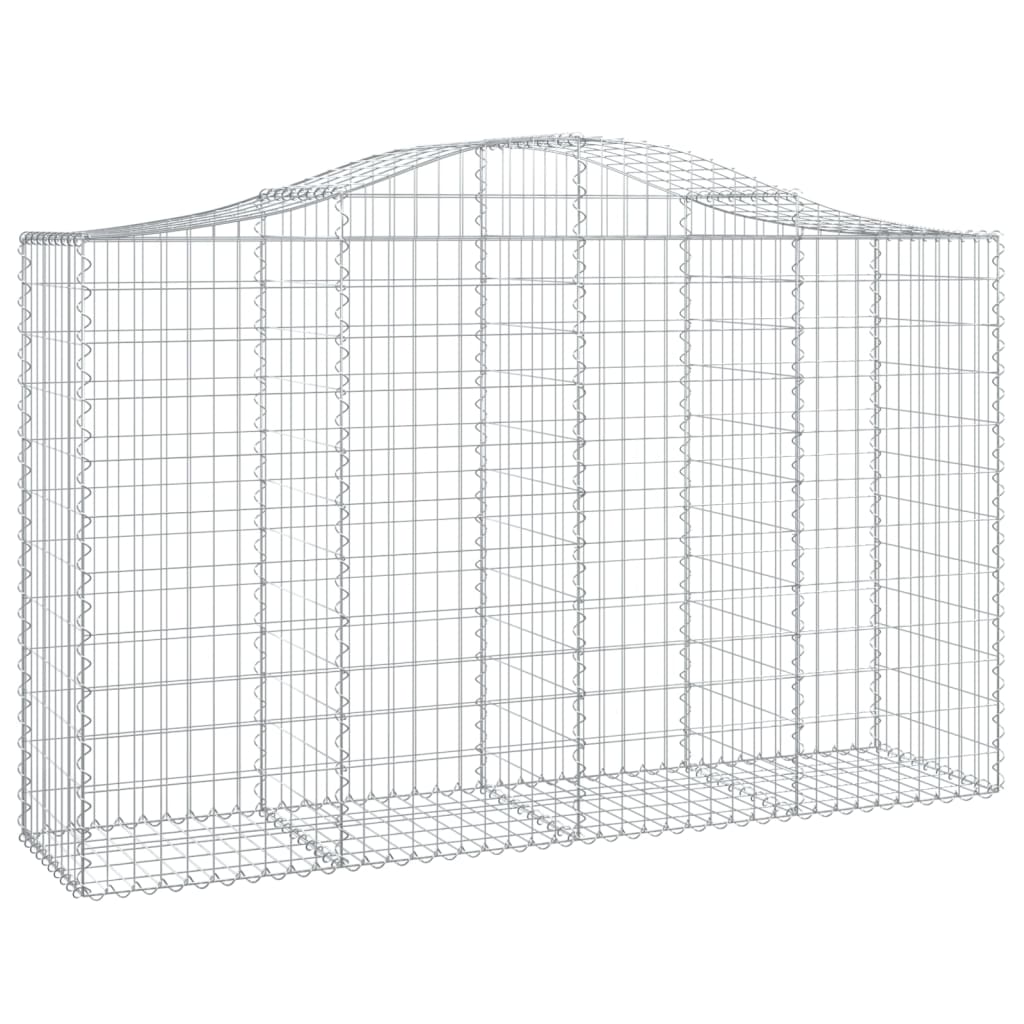 Schanskorf gewelfd 200x50x120/140 cm gegalvaniseerd ijzer is nu te koop bij PeponiXL, paradijselijk wonen!