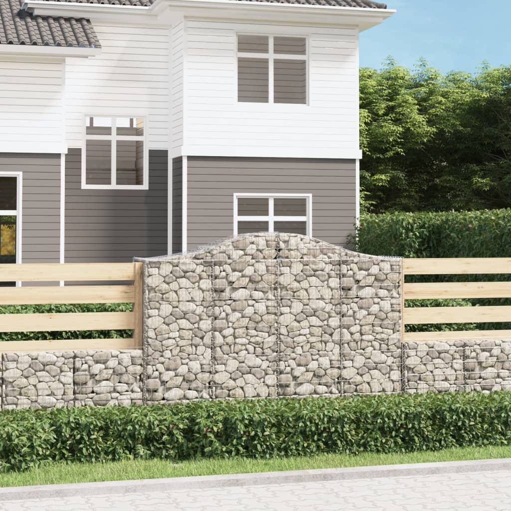 Schanskorf gewelfd 200x50x140/160 cm gegalvaniseerd ijzer is nu te koop bij PeponiXL, paradijselijk wonen!