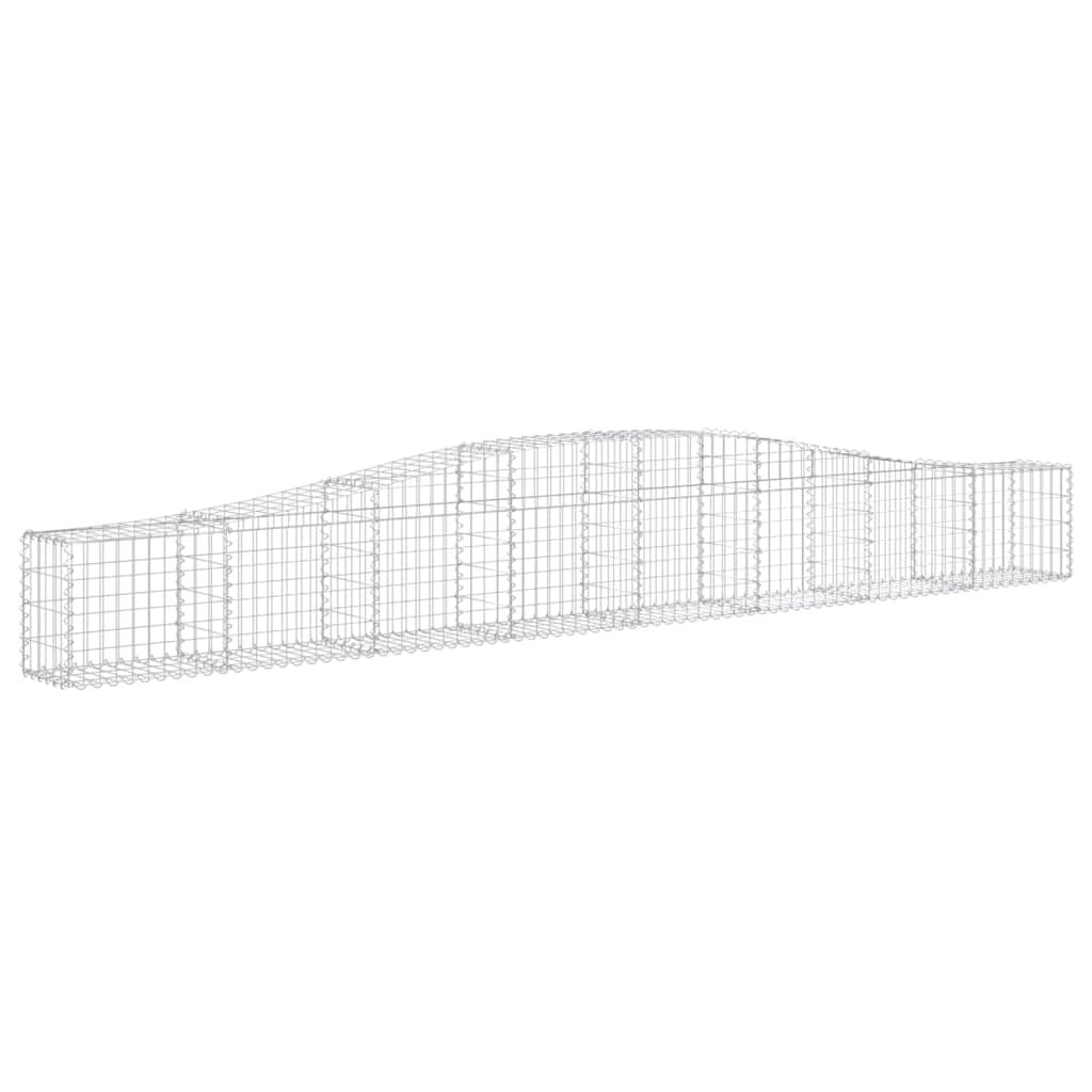 Schanskorf gewelfd 400x30x40/60 cm gegalvaniseerd ijzer is nu te koop bij PeponiXL, paradijselijk wonen!