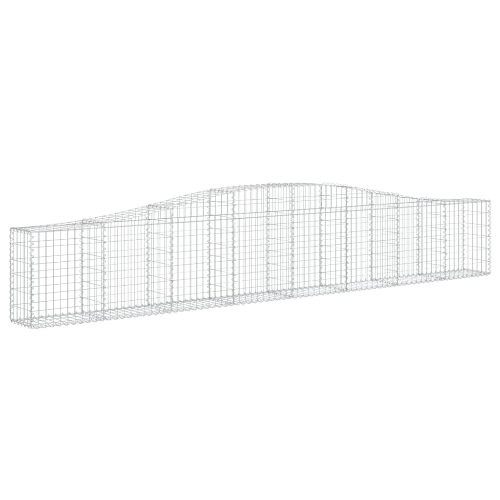 Schanskorf gewelfd 400x30x60/80 cm gegalvaniseerd ijzer is nu te koop bij PeponiXL, paradijselijk wonen!