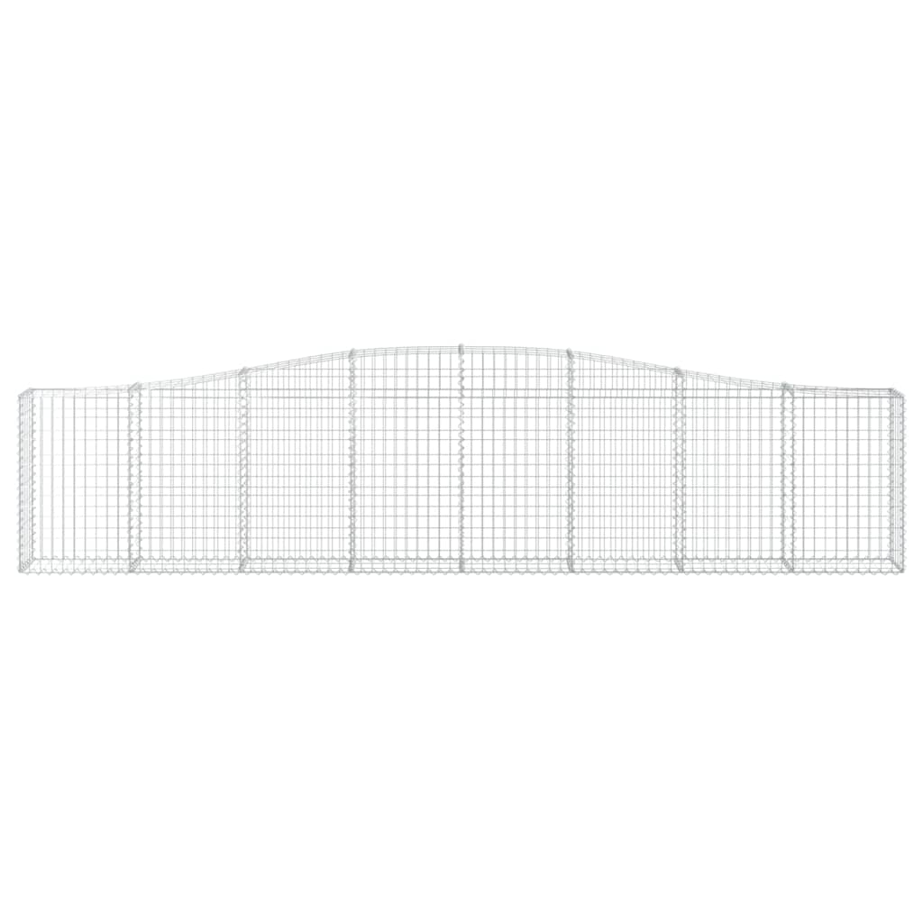 Schanskorf gewelfd 400x30x80/100 cm gegalvaniseerd ijzer is nu te koop bij PeponiXL, paradijselijk wonen!