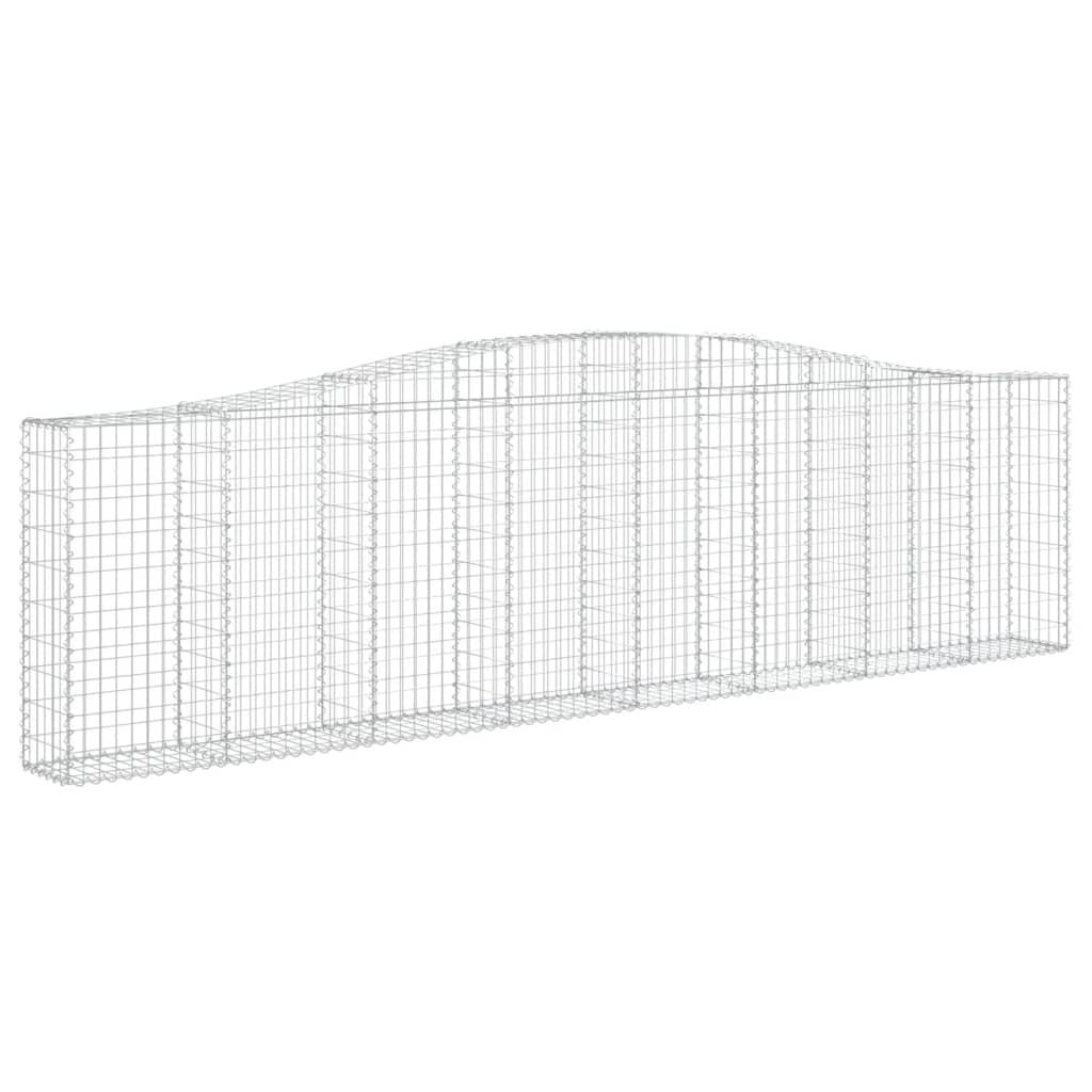 Schanskorf gewelfd 400x30x100/120 cm gegalvaniseerd ijzer is nu te koop bij PeponiXL, paradijselijk wonen!
