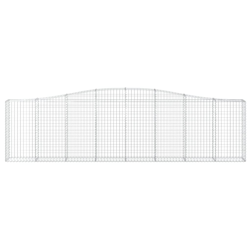 Schanskorf gewelfd 400x30x100/120 cm gegalvaniseerd ijzer is nu te koop bij PeponiXL, paradijselijk wonen!