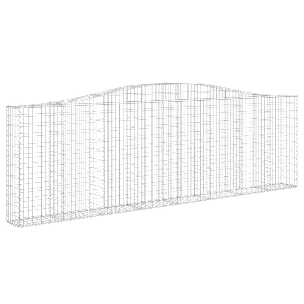 Schanskorf gewelfd 400x30x120/140 cm gegalvaniseerd ijzer is nu te koop bij PeponiXL, paradijselijk wonen!