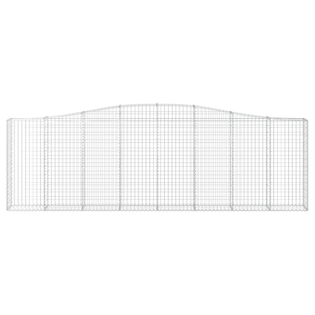 Schanskorf gewelfd 400x30x120/140 cm gegalvaniseerd ijzer is nu te koop bij PeponiXL, paradijselijk wonen!