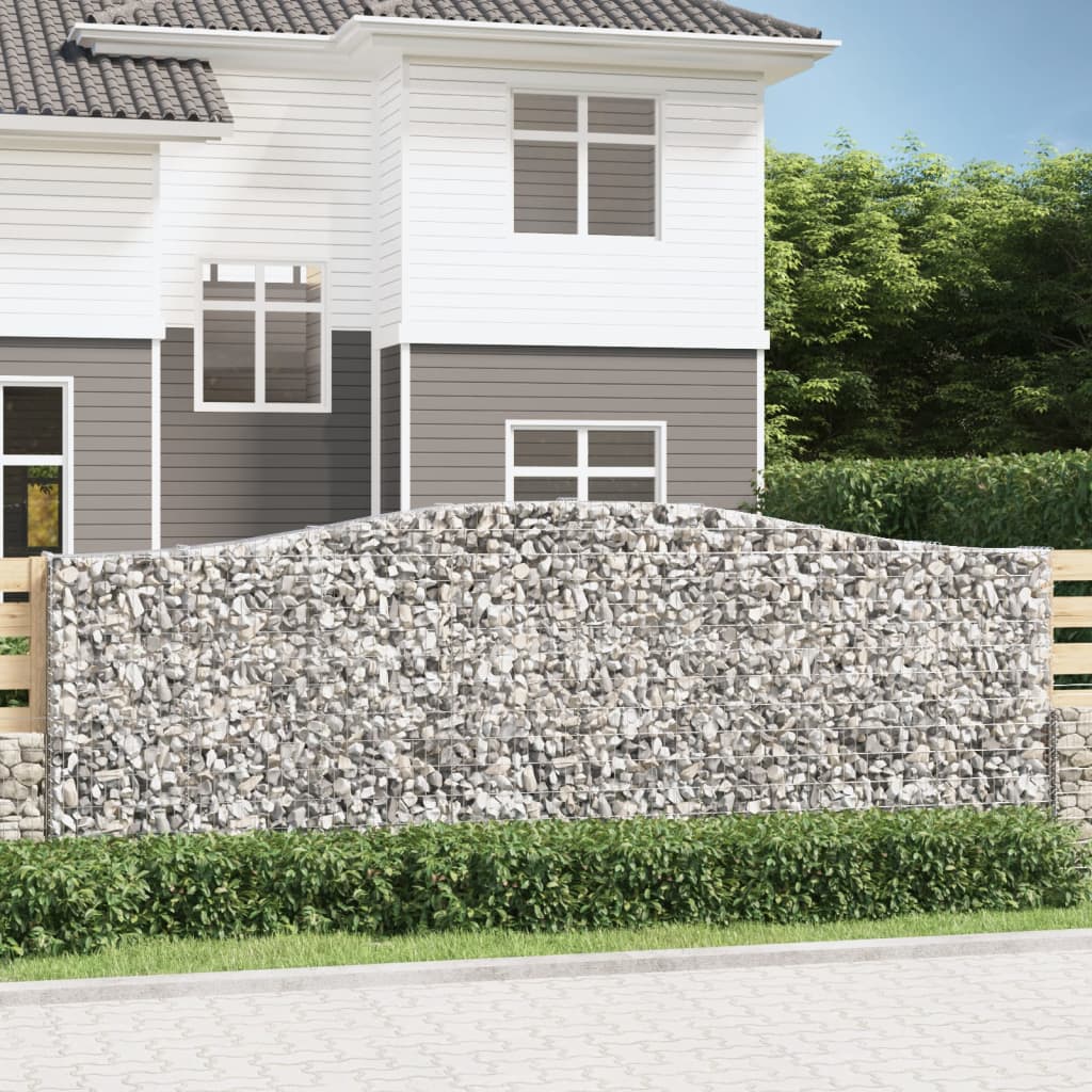 Schanskorf gewelfd 400x30x140/160 cm gegalvaniseerd ijzer is nu te koop bij PeponiXL, paradijselijk wonen!