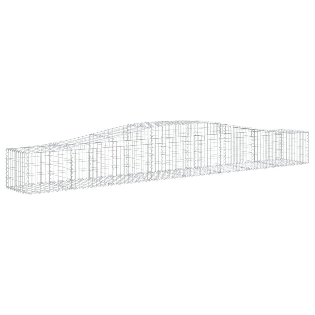 Schanskorf gewelfd 400x50x40/60 cm gegalvaniseerd ijzer is nu te koop bij PeponiXL, paradijselijk wonen!