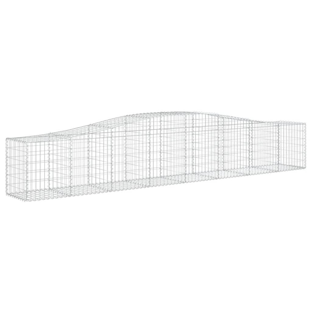 Schanskorf gewelfd 400x50x60/80 cm gegalvaniseerd ijzer is nu te koop bij PeponiXL, paradijselijk wonen!