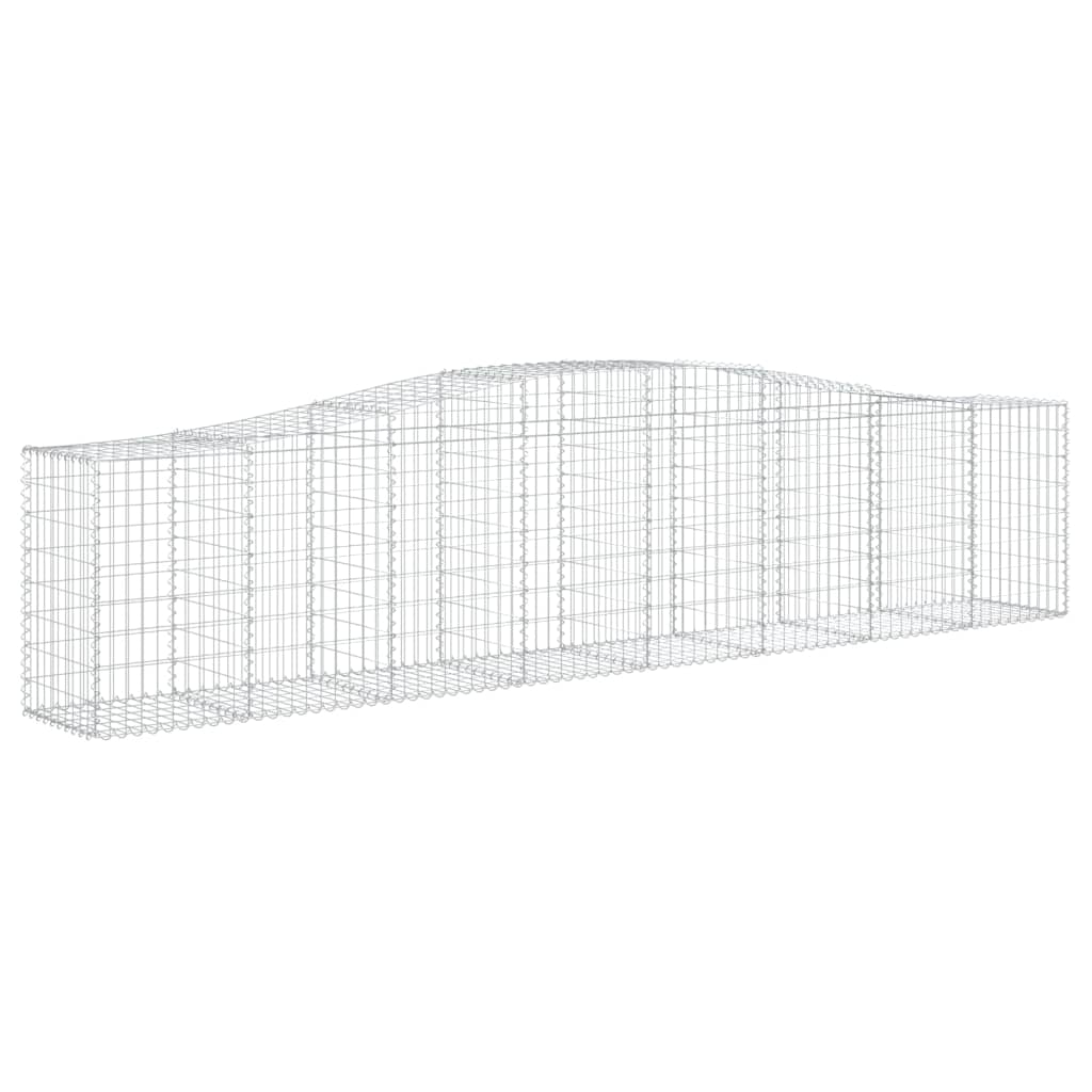 Schanskorf gewelfd 400x50x80/100 cm gegalvaniseerd ijzer is nu te koop bij PeponiXL, paradijselijk wonen!