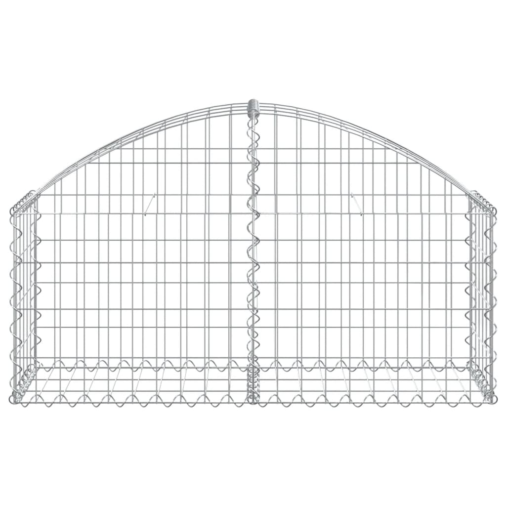 Schanskorf gewelfd 100x30x40/60 cm gegalvaniseerd ijzer is nu te koop bij PeponiXL, paradijselijk wonen!