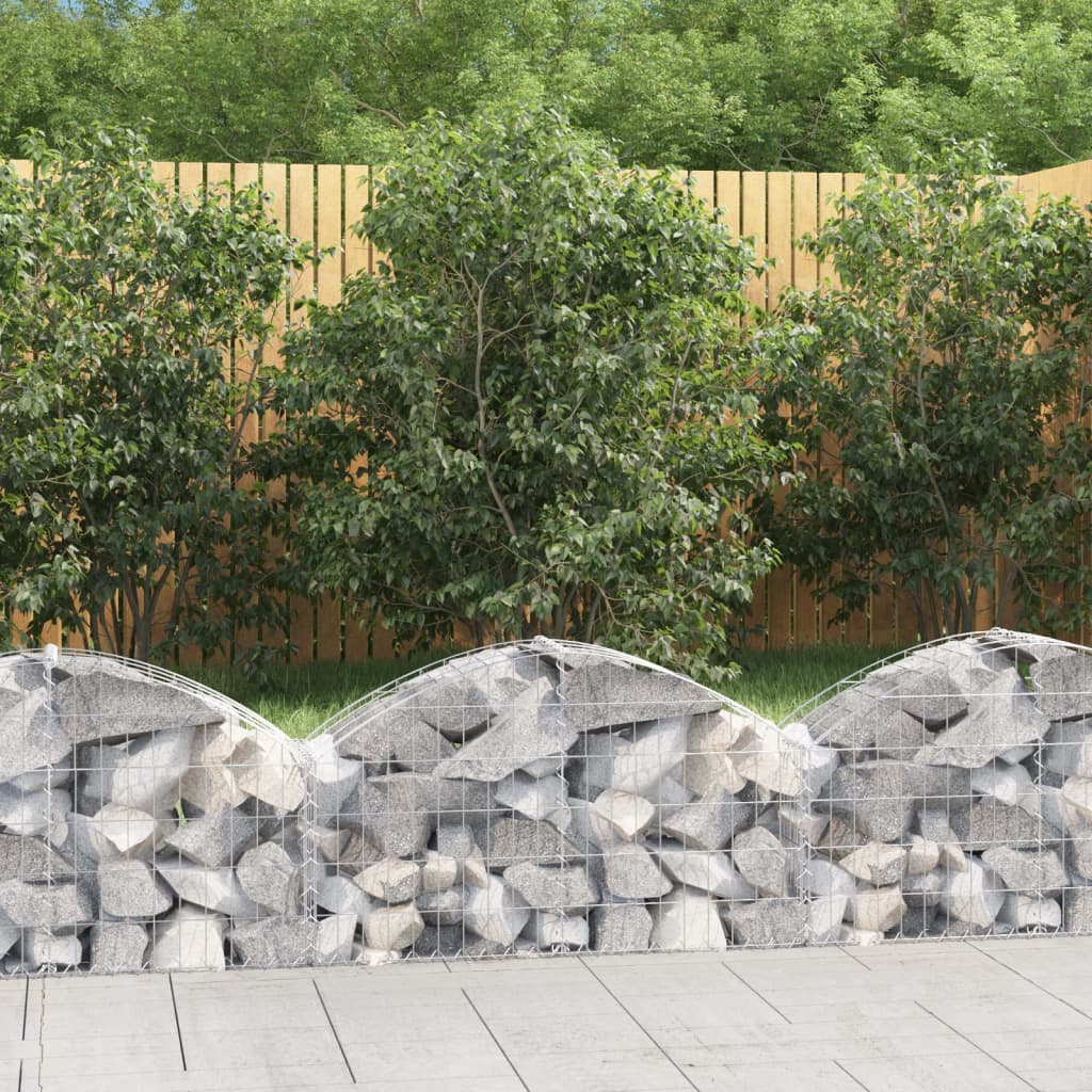 Schanskorf gewelfd 100x30x40/60 cm gegalvaniseerd ijzer is nu te koop bij PeponiXL, paradijselijk wonen!