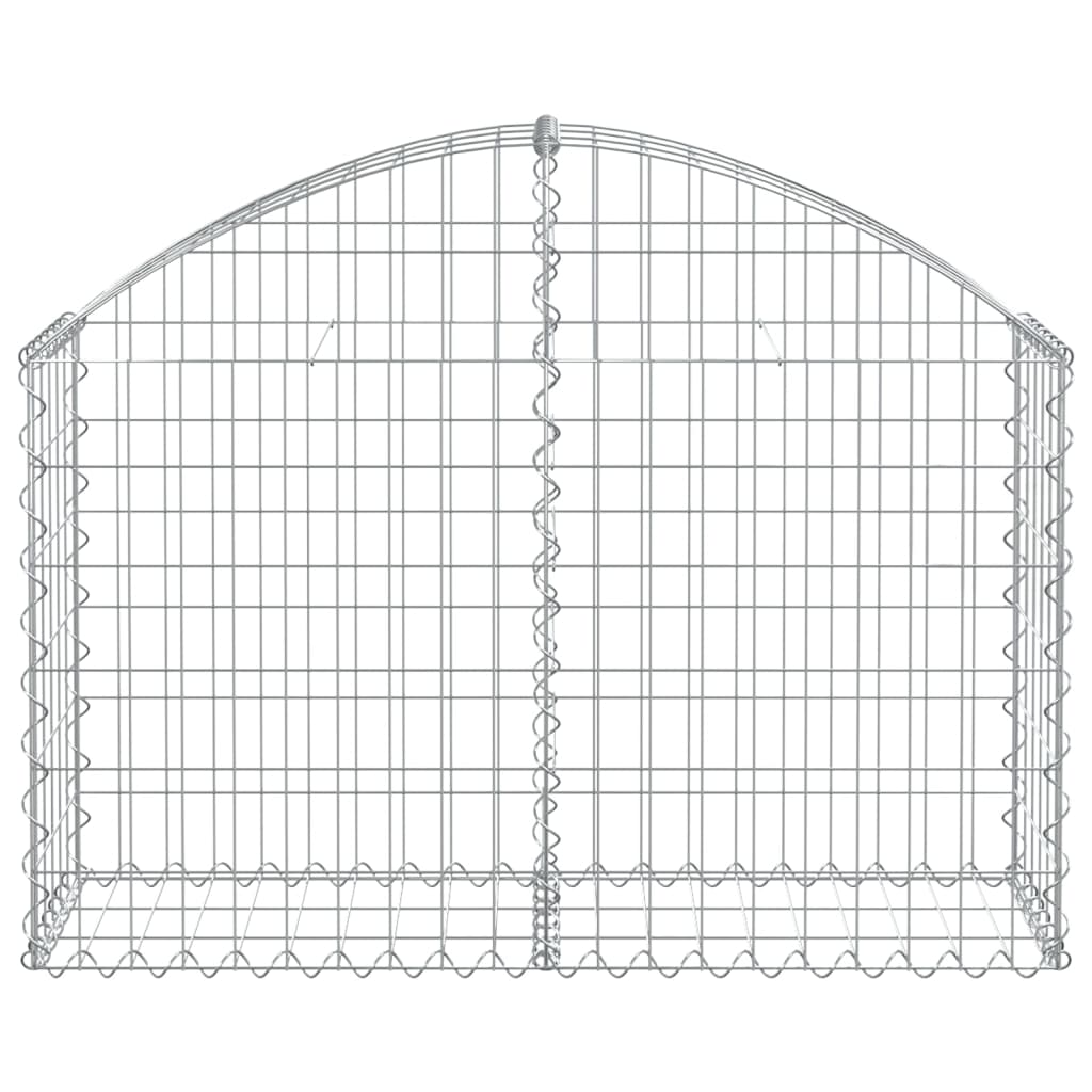 Schanskorf gewelfd 100x30x60/80 cm gegalvaniseerd ijzer is nu te koop bij PeponiXL, paradijselijk wonen!