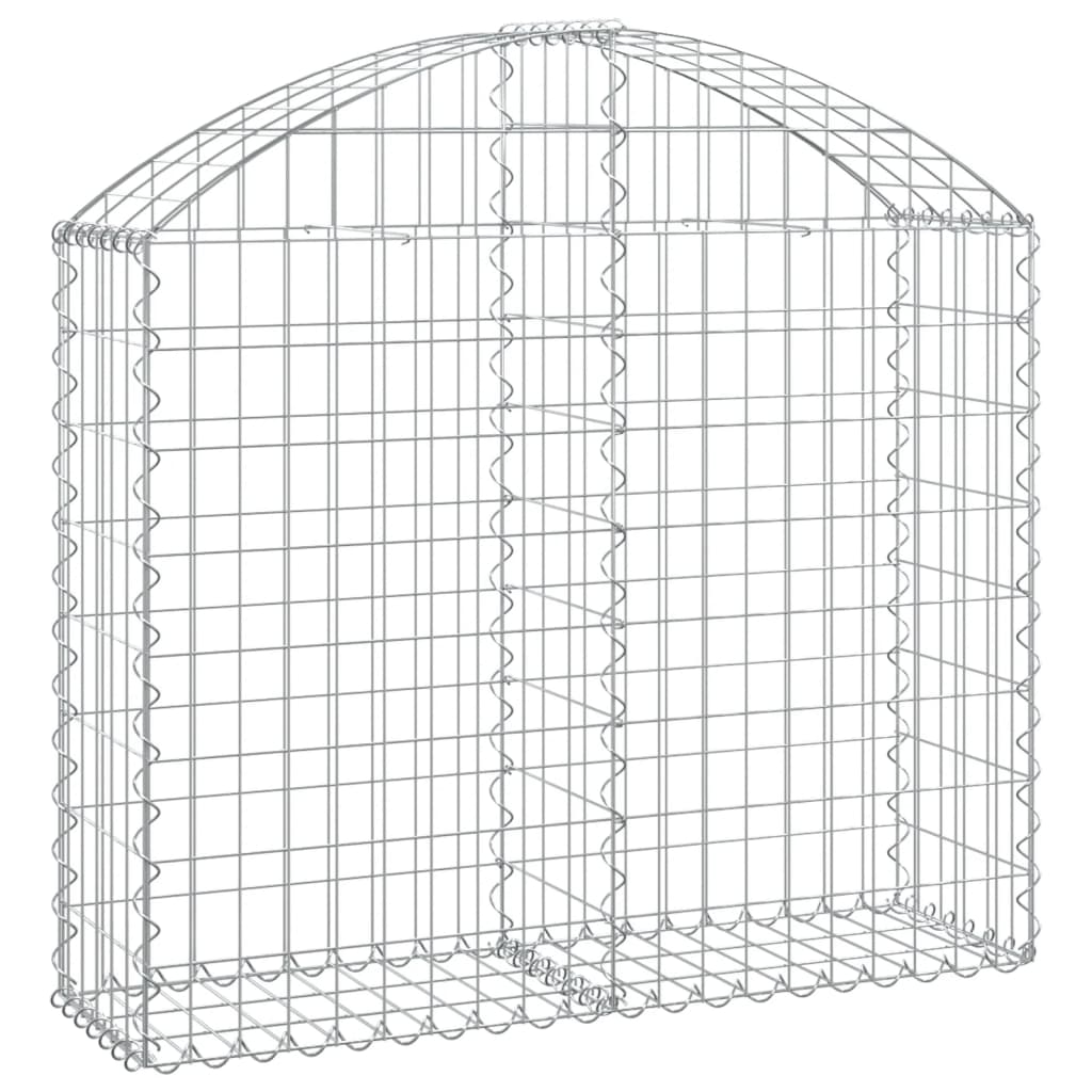 Schanskorf gewelfd 100x30x80/100 cm gegalvaniseerd ijzer is nu te koop bij PeponiXL, paradijselijk wonen!