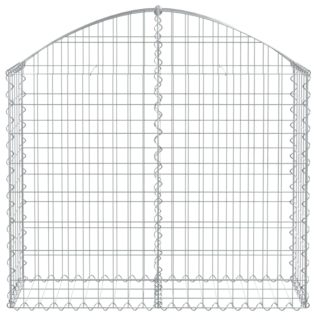 Schanskorf gewelfd 100x30x80/100 cm gegalvaniseerd ijzer is nu te koop bij PeponiXL, paradijselijk wonen!