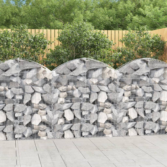 Schanskorf gewelfd 100x30x100/120 cm gegalvaniseerd ijzer is nu te koop bij PeponiXL, paradijselijk wonen!