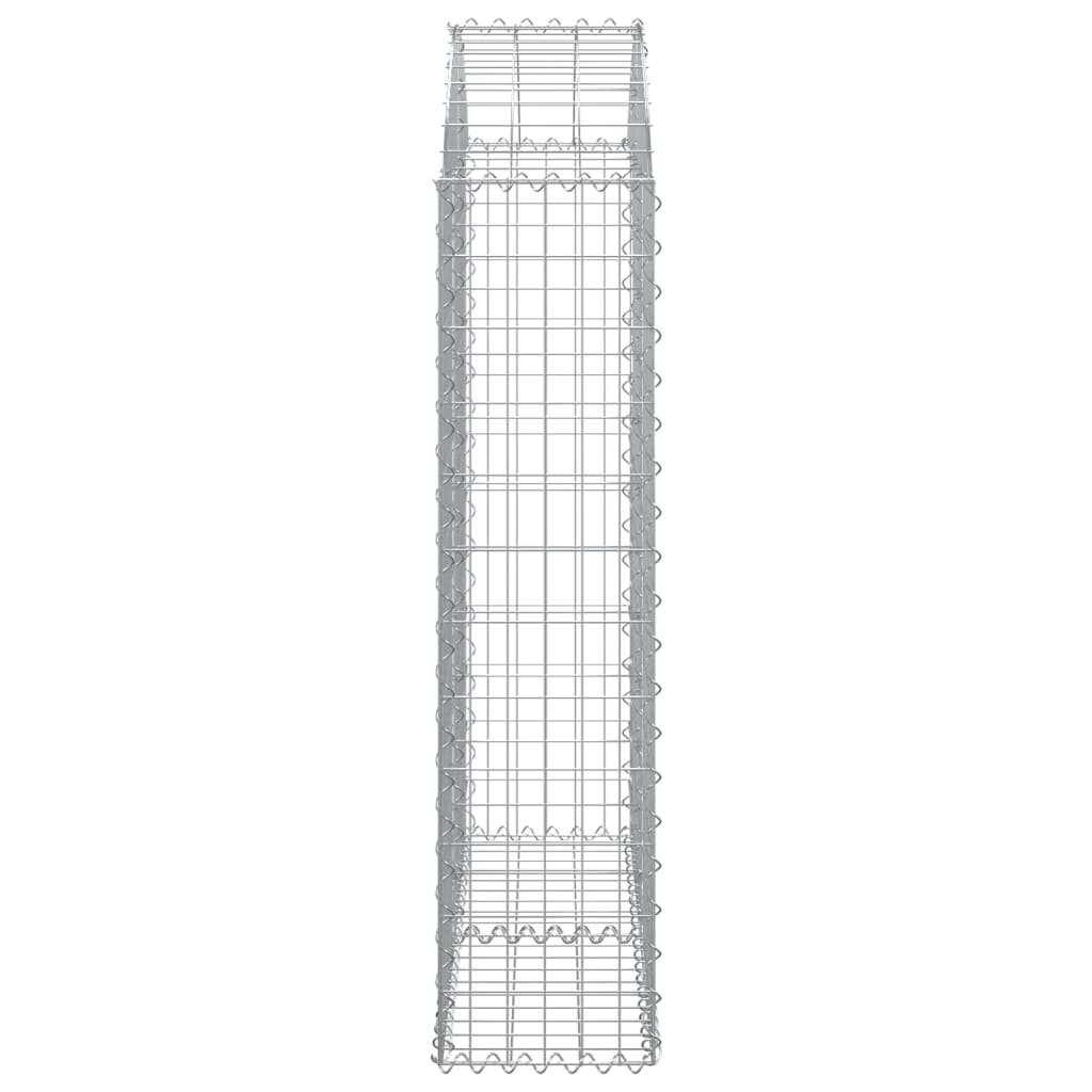 Schanskorf gewelfd 100x30x120/140 cm gegalvaniseerd ijzer is nu te koop bij PeponiXL, paradijselijk wonen!