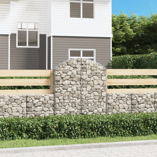 Schanskorf gewelfd 100x30x120/140 cm gegalvaniseerd ijzer is nu te koop bij PeponiXL, paradijselijk wonen!