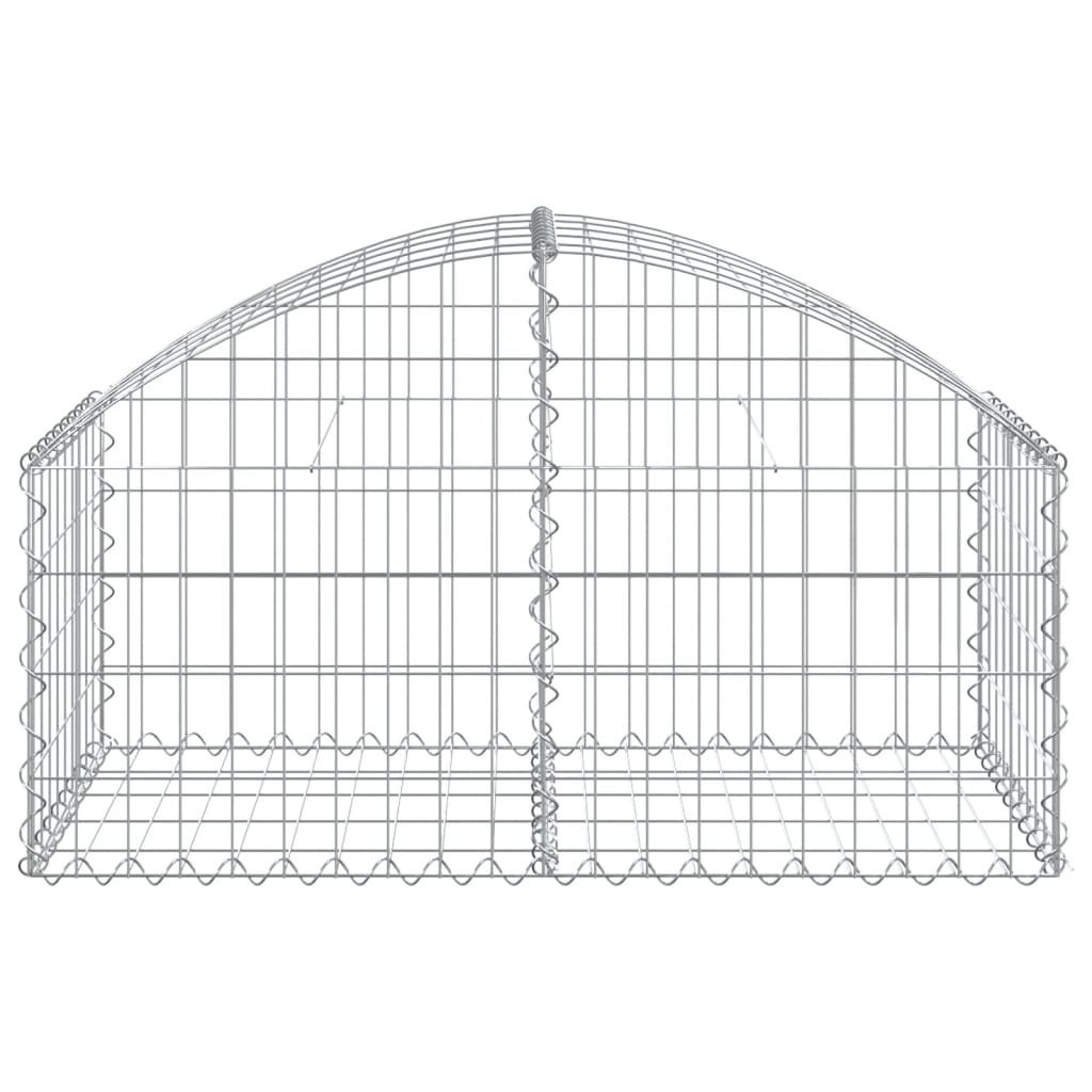 Schanskorf gewelfd 100x50x40/60 cm gegalvaniseerd ijzer is nu te koop bij PeponiXL, paradijselijk wonen!