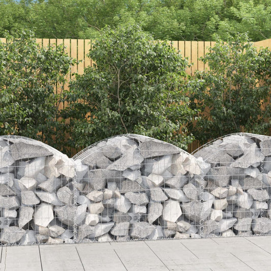 Schanskorf gewelfd 100x50x60/80 cm gegalvaniseerd ijzer is nu te koop bij PeponiXL, paradijselijk wonen!