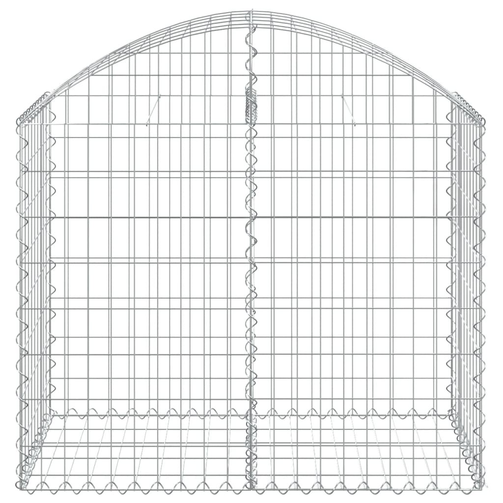 Schanskorf gewelfd 100x50x80/100 cm gegalvaniseerd ijzer is nu te koop bij PeponiXL, paradijselijk wonen!