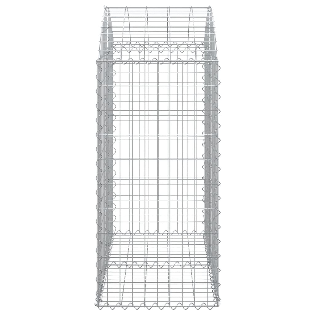 Schanskorf gewelfd 100x50x100/120 cm gegalvaniseerd ijzer is nu te koop bij PeponiXL, paradijselijk wonen!