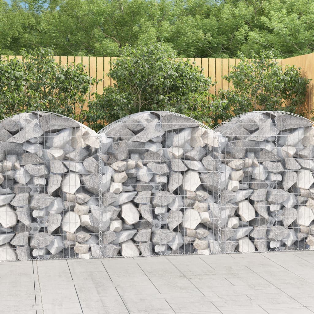 Schanskorf gewelfd 100x50x100/120 cm gegalvaniseerd ijzer is nu te koop bij PeponiXL, paradijselijk wonen!