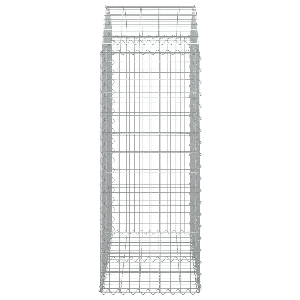 Schanskorf gewelfd 100x50x120/140 cm gegalvaniseerd ijzer is nu te koop bij PeponiXL, paradijselijk wonen!