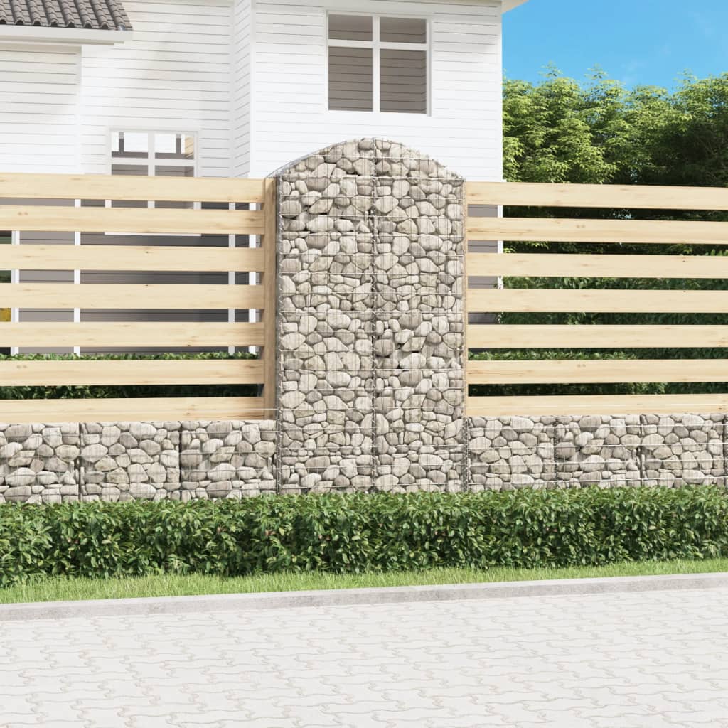 Schanskorf gewelfd 100x50x200/220 cm gegalvaniseerd ijzer is nu te koop bij PeponiXL, paradijselijk wonen!
