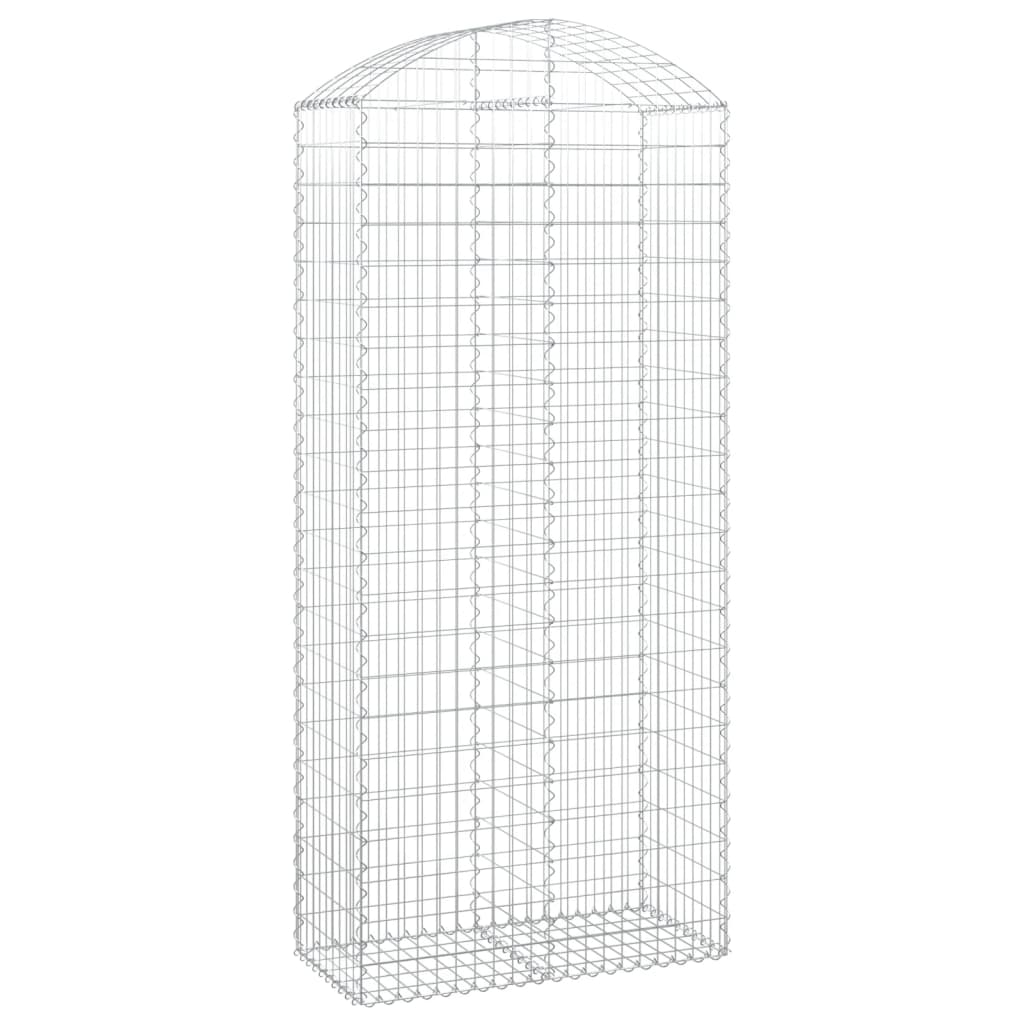 Schanskorf gewelfd 100x50x220/240 cm gegalvaniseerd ijzer is nu te koop bij PeponiXL, paradijselijk wonen!