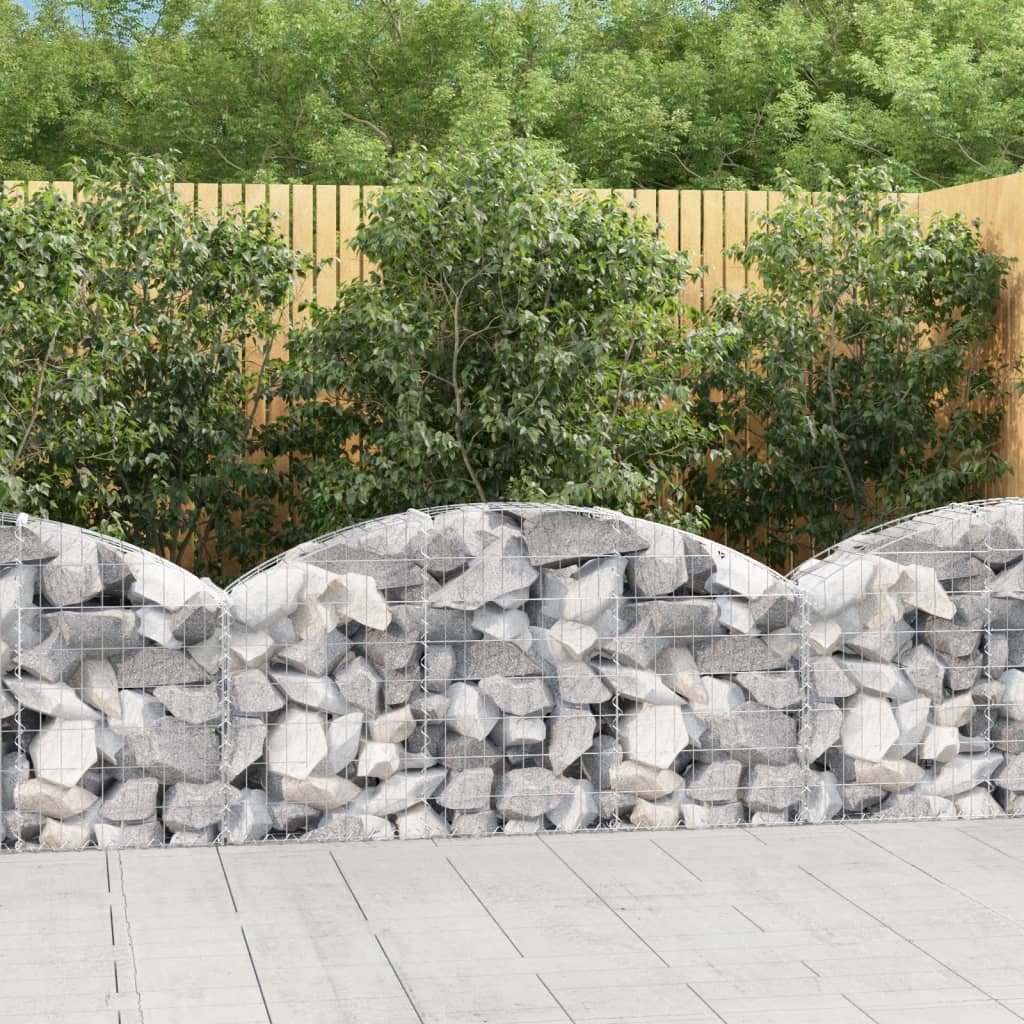 Schanskorf gewelfd 150x30x60/80 cm gegalvaniseerd ijzer is nu te koop bij PeponiXL, paradijselijk wonen!