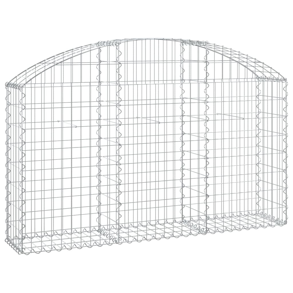 Schanskorf gewelfd 150x30x80/100 cm gegalvaniseerd ijzer is nu te koop bij PeponiXL, paradijselijk wonen!