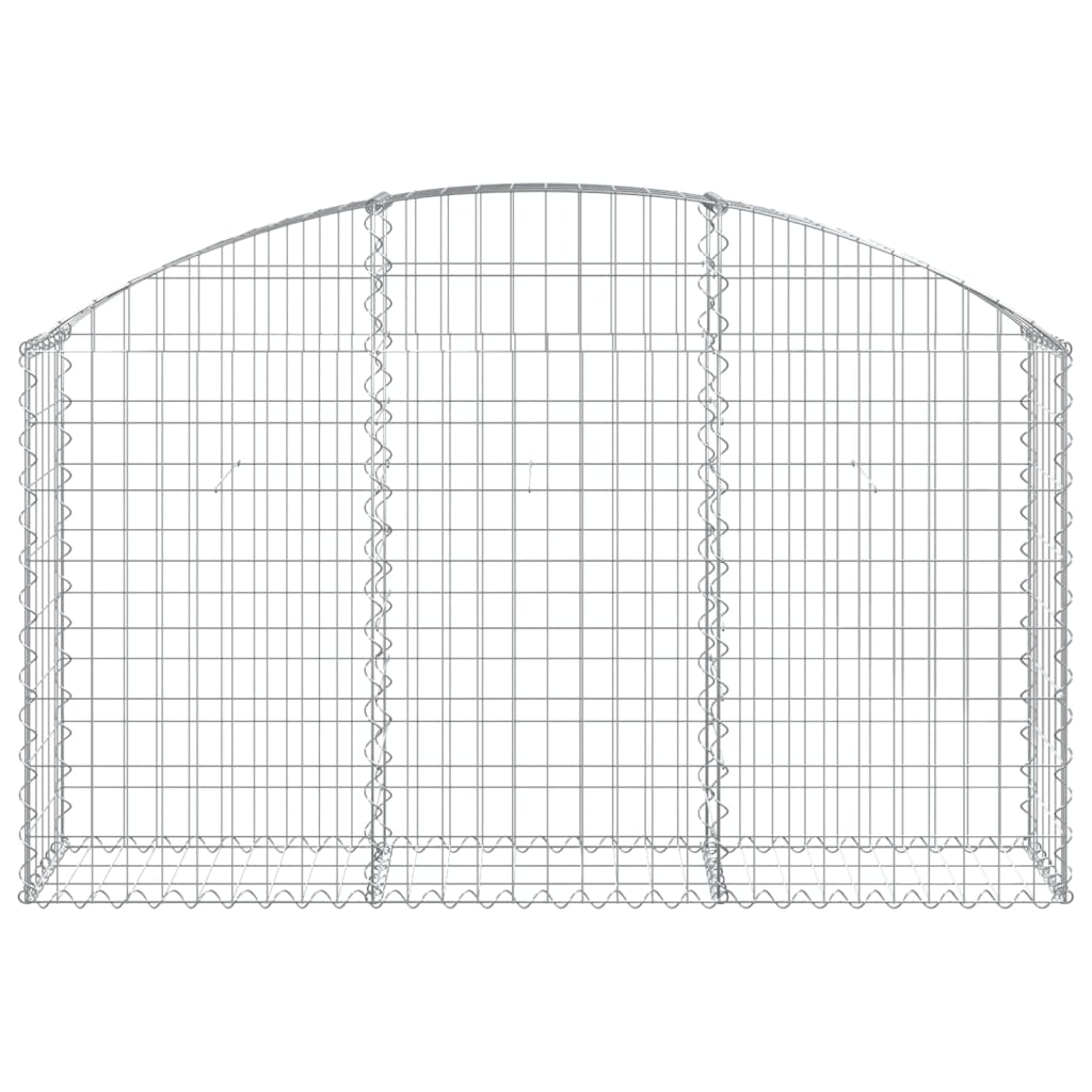 Schanskorf gewelfd 150x30x80/100 cm gegalvaniseerd ijzer is nu te koop bij PeponiXL, paradijselijk wonen!