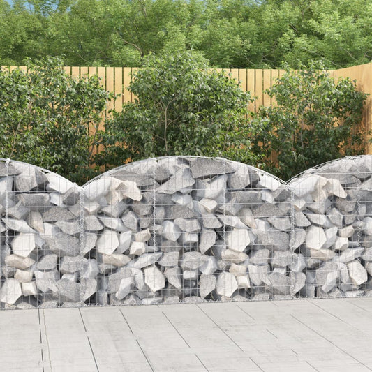 Schanskorf gewelfd 150x30x80/100 cm gegalvaniseerd ijzer is nu te koop bij PeponiXL, paradijselijk wonen!