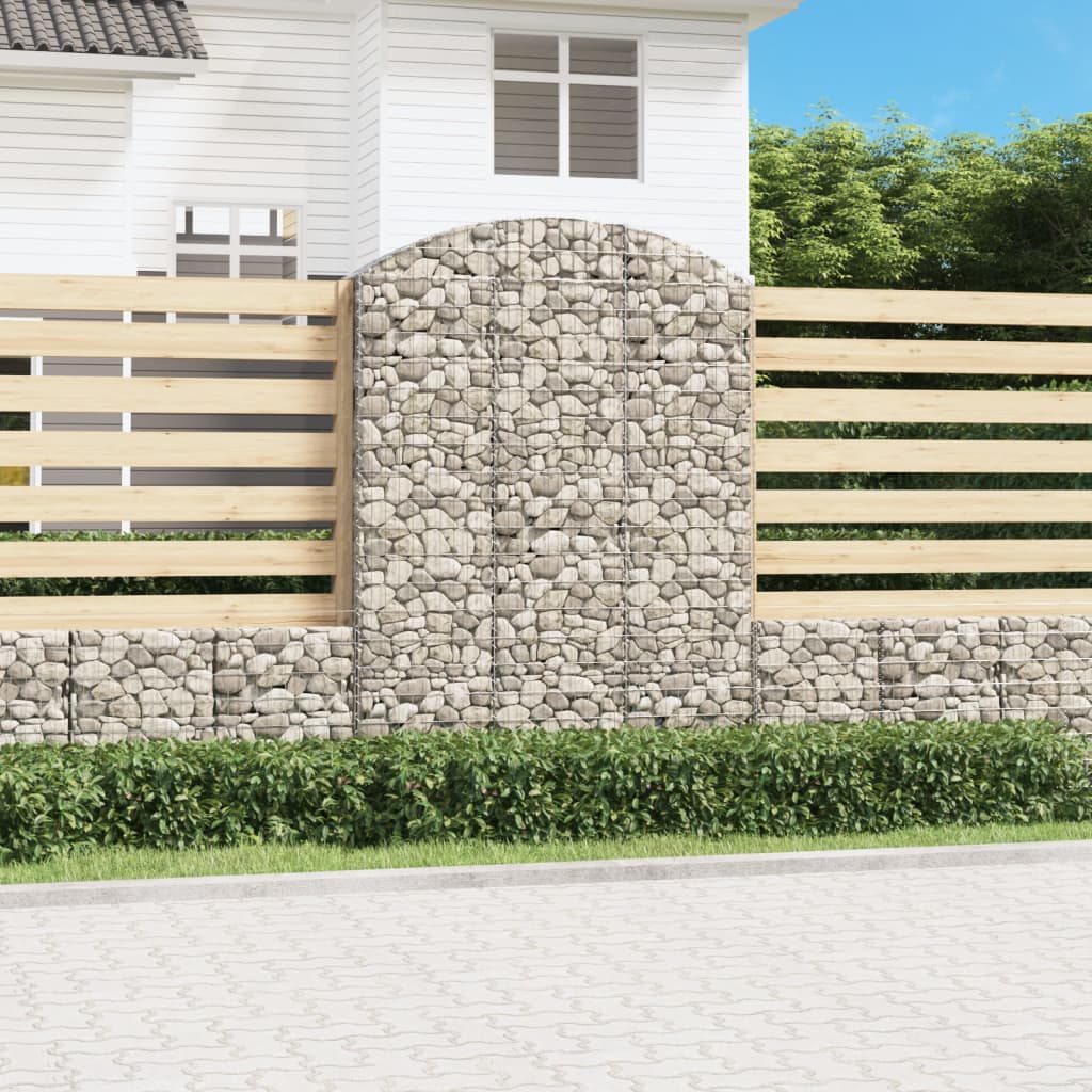 Schanskorf gewelfd 150x30x200/220 cm gegalvaniseerd ijzer is nu te koop bij PeponiXL, paradijselijk wonen!