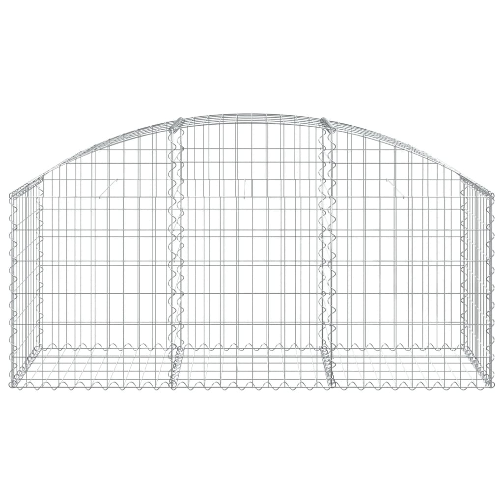 Schanskorf gewelfd 150x50x60/80 cm gegalvaniseerd ijzer is nu te koop bij PeponiXL, paradijselijk wonen!