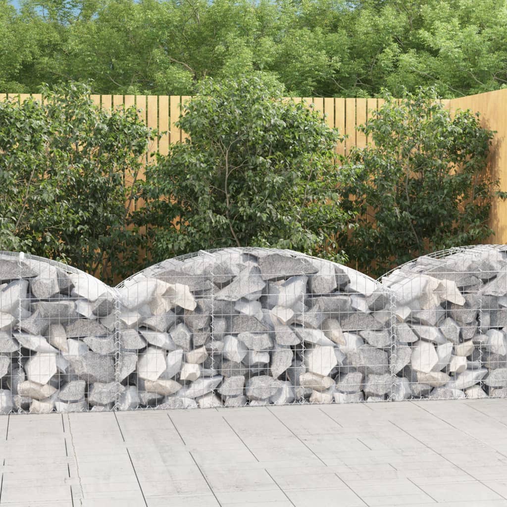 Schanskorf gewelfd 150x50x60/80 cm gegalvaniseerd ijzer is nu te koop bij PeponiXL, paradijselijk wonen!