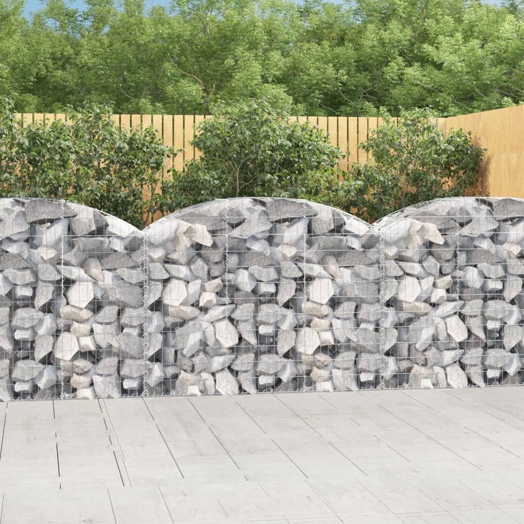 Schanskorf gewelfd 150x50x100/120 cm gegalvaniseerd ijzer is nu te koop bij PeponiXL, paradijselijk wonen!
