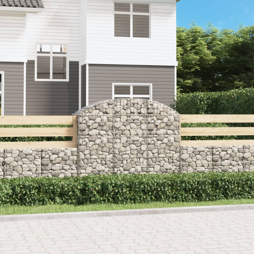 Schanskorf gewelfd 150x50x120/140 cm gegalvaniseerd ijzer is nu te koop bij PeponiXL, paradijselijk wonen!