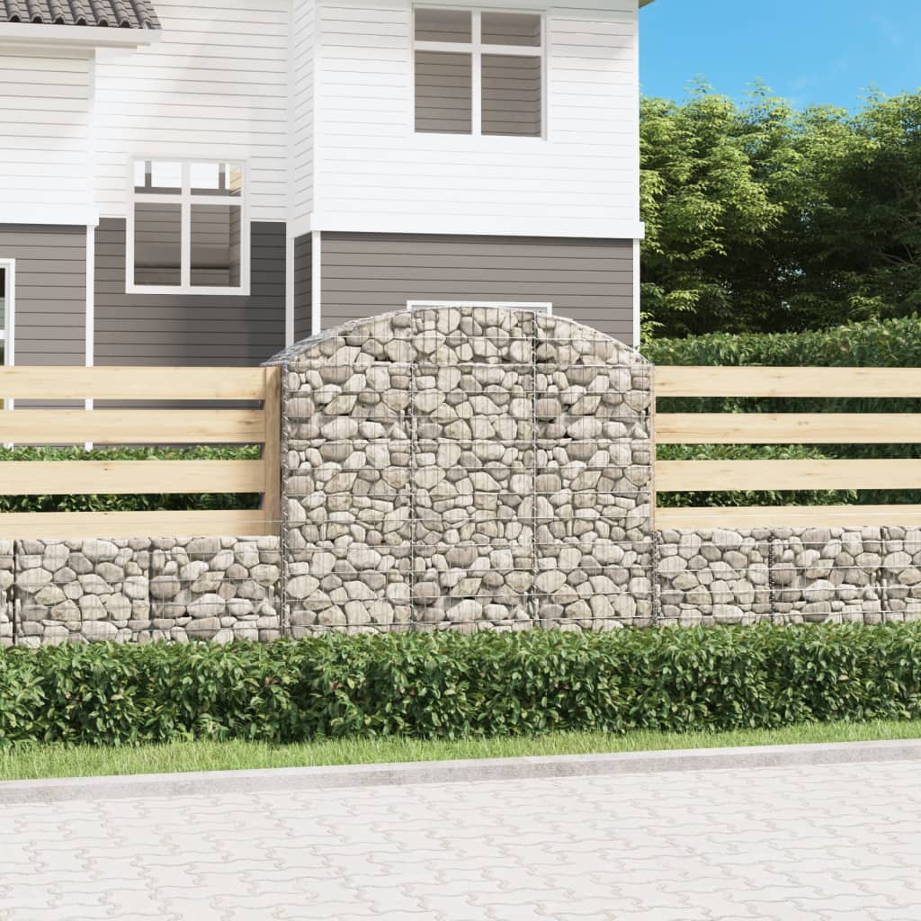 Schanskorf gewelfd 150x50x140/160 cm gegalvaniseerd ijzer is nu te koop bij PeponiXL, paradijselijk wonen!