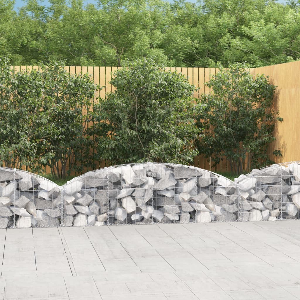 Schanskorf gewelfd 200x30x40/60 cm gegalvaniseerd ijzer is nu te koop bij PeponiXL, paradijselijk wonen!