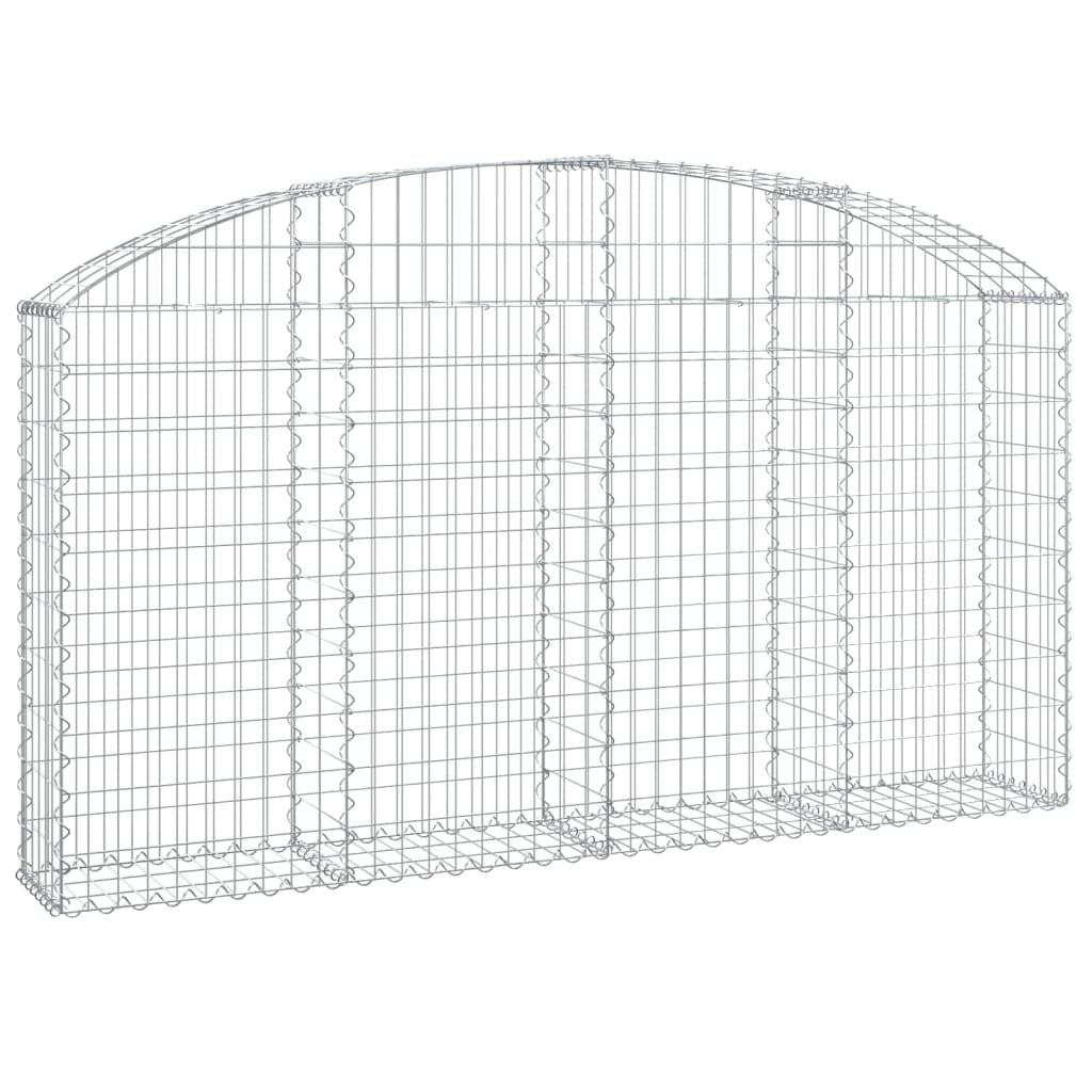 Schanskorf gewelfd 200x30x100/120 cm gegalvaniseerd ijzer is nu te koop bij PeponiXL, paradijselijk wonen!