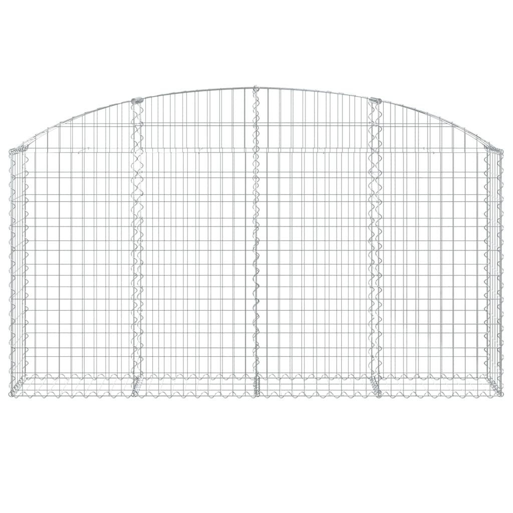 Schanskorf gewelfd 200x30x100/120 cm gegalvaniseerd ijzer is nu te koop bij PeponiXL, paradijselijk wonen!