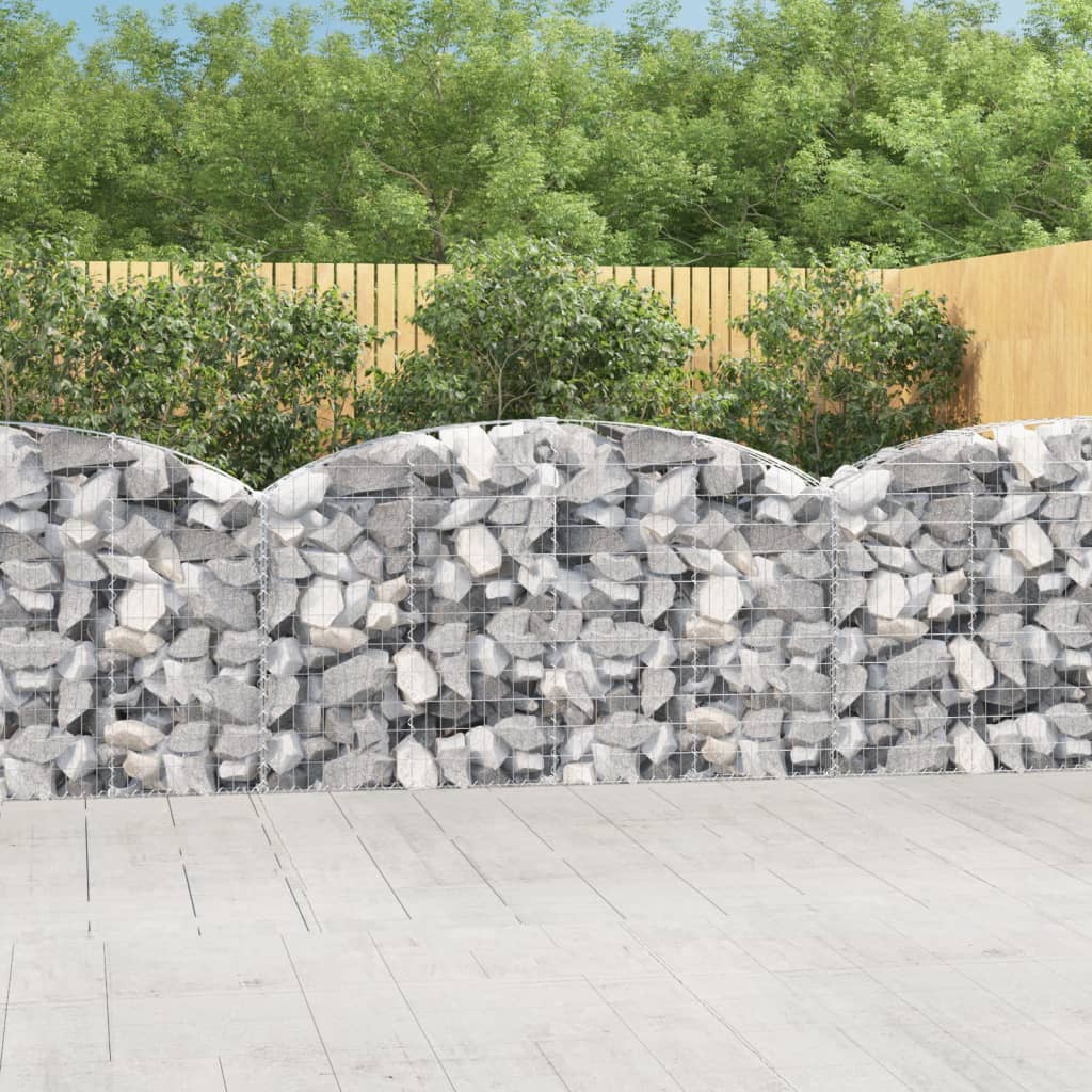 Schanskorf gewelfd 200x30x100/120 cm gegalvaniseerd ijzer is nu te koop bij PeponiXL, paradijselijk wonen!