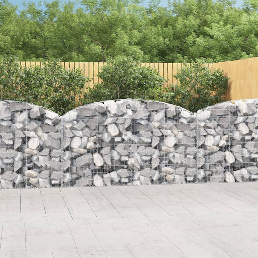 Schanskorf gewelfd 200x30x100/120 cm gegalvaniseerd ijzer is nu te koop bij PeponiXL, paradijselijk wonen!
