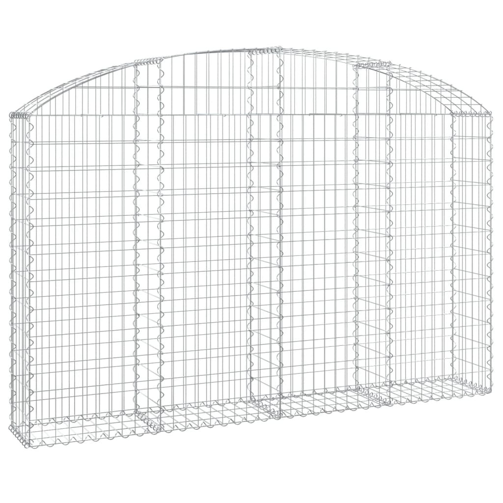 Schanskorf gewelfd 200x30x120/140 cm gegalvaniseerd ijzer is nu te koop bij PeponiXL, paradijselijk wonen!