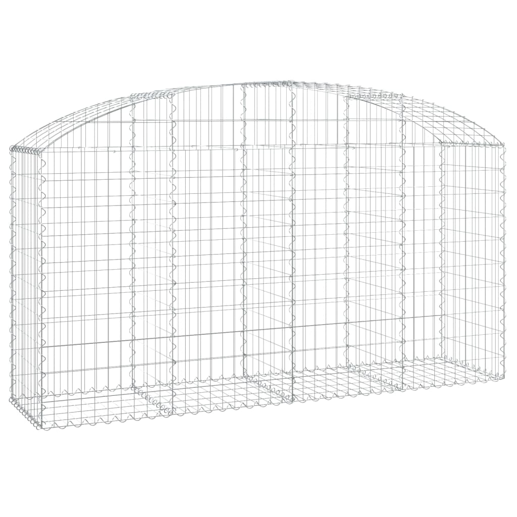 Schanskorf gewelfd 200x50x100/120 cm gegalvaniseerd ijzer is nu te koop bij PeponiXL, paradijselijk wonen!
