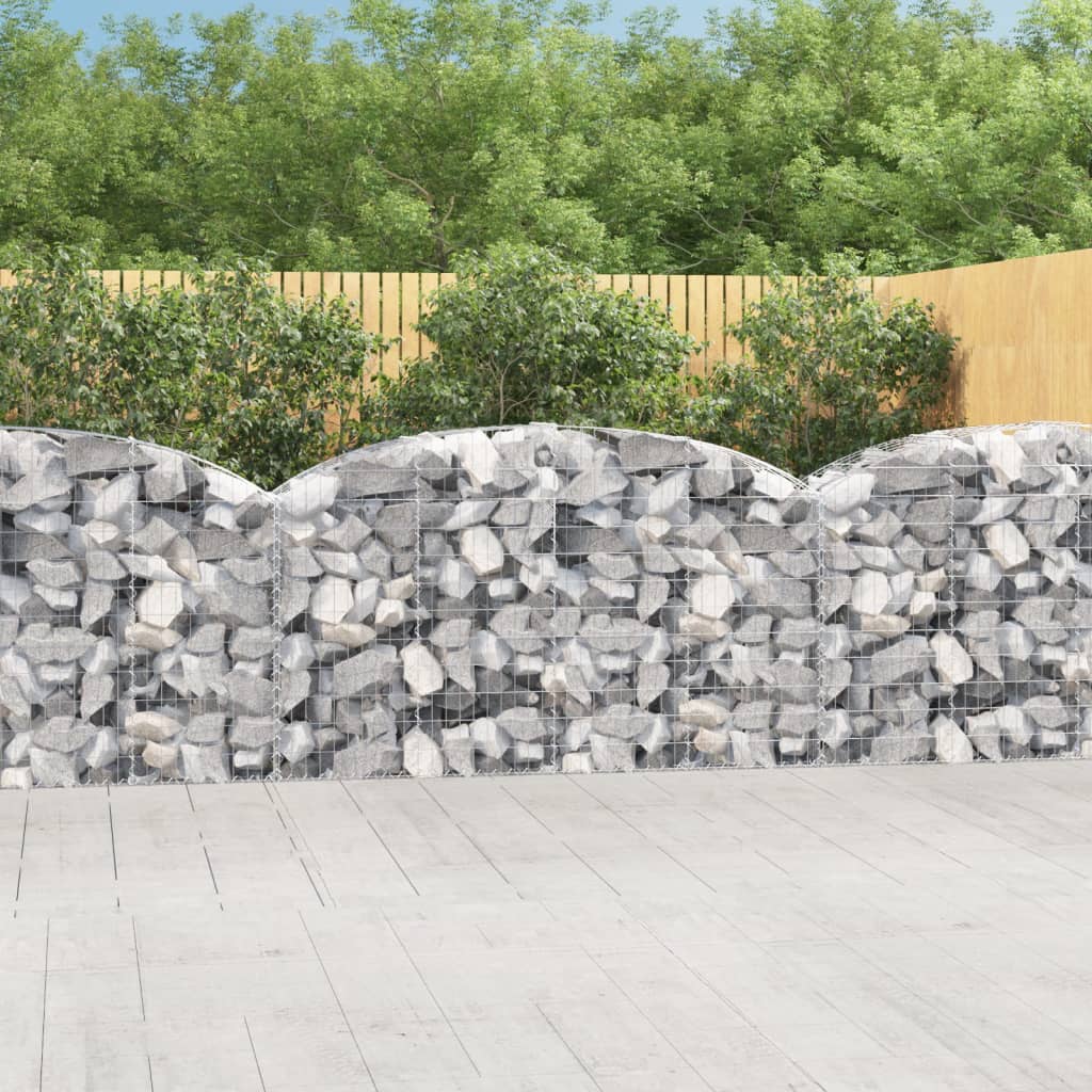 Schanskorf gewelfd 200x50x100/120 cm gegalvaniseerd ijzer is nu te koop bij PeponiXL, paradijselijk wonen!