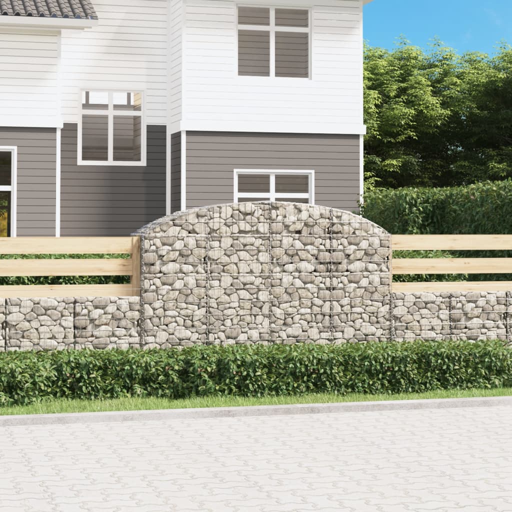 Schanskorf gewelfd 200x50x120/140 cm gegalvaniseerd ijzer is nu te koop bij PeponiXL, paradijselijk wonen!